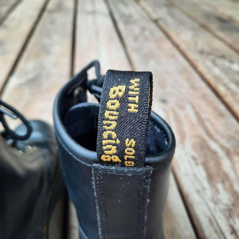 Dr. Martens Zavala Casual Combat Boots Black Leather Boots Unisex Size W6/M5 - Picture 12 of 16